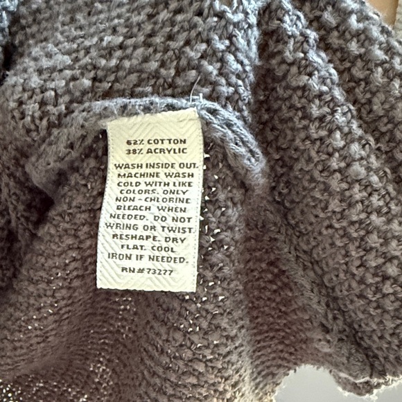Sonoma Open Front Taupe Knit Sweater, Size Large - Picture 3 of 7